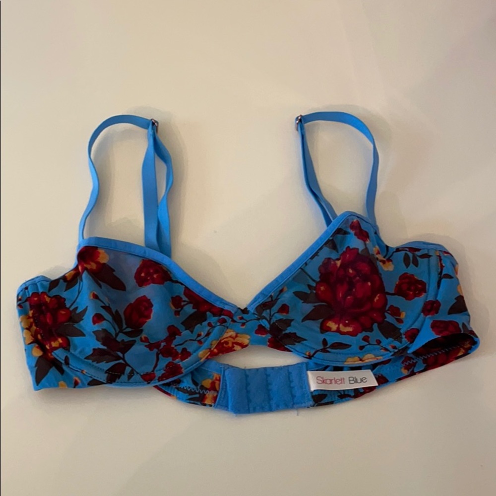 Scarlett Blue rose bra